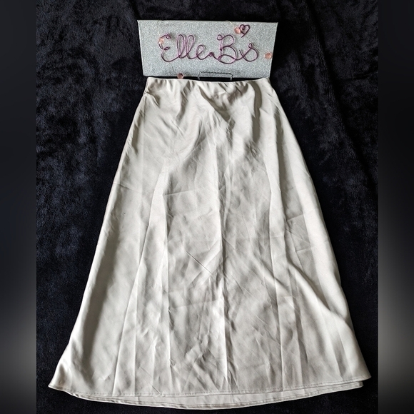 NWT The Drop Champagne Color Midi Skirt XS - Picture 1 of 6
